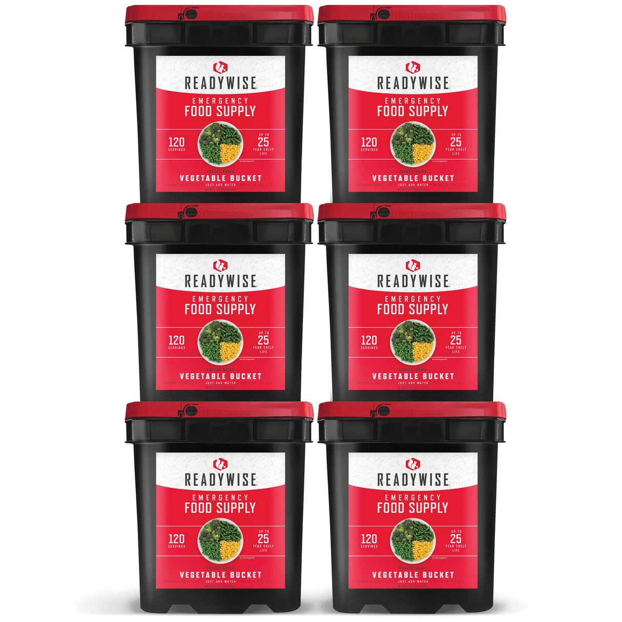 ReadyWise - 720 Serving Freeze Dried Vegetable Bundle