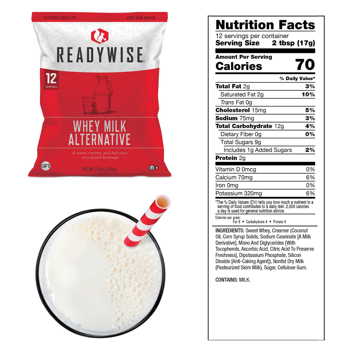 ReadyWise - 120 Serving Whey Milk Bucket