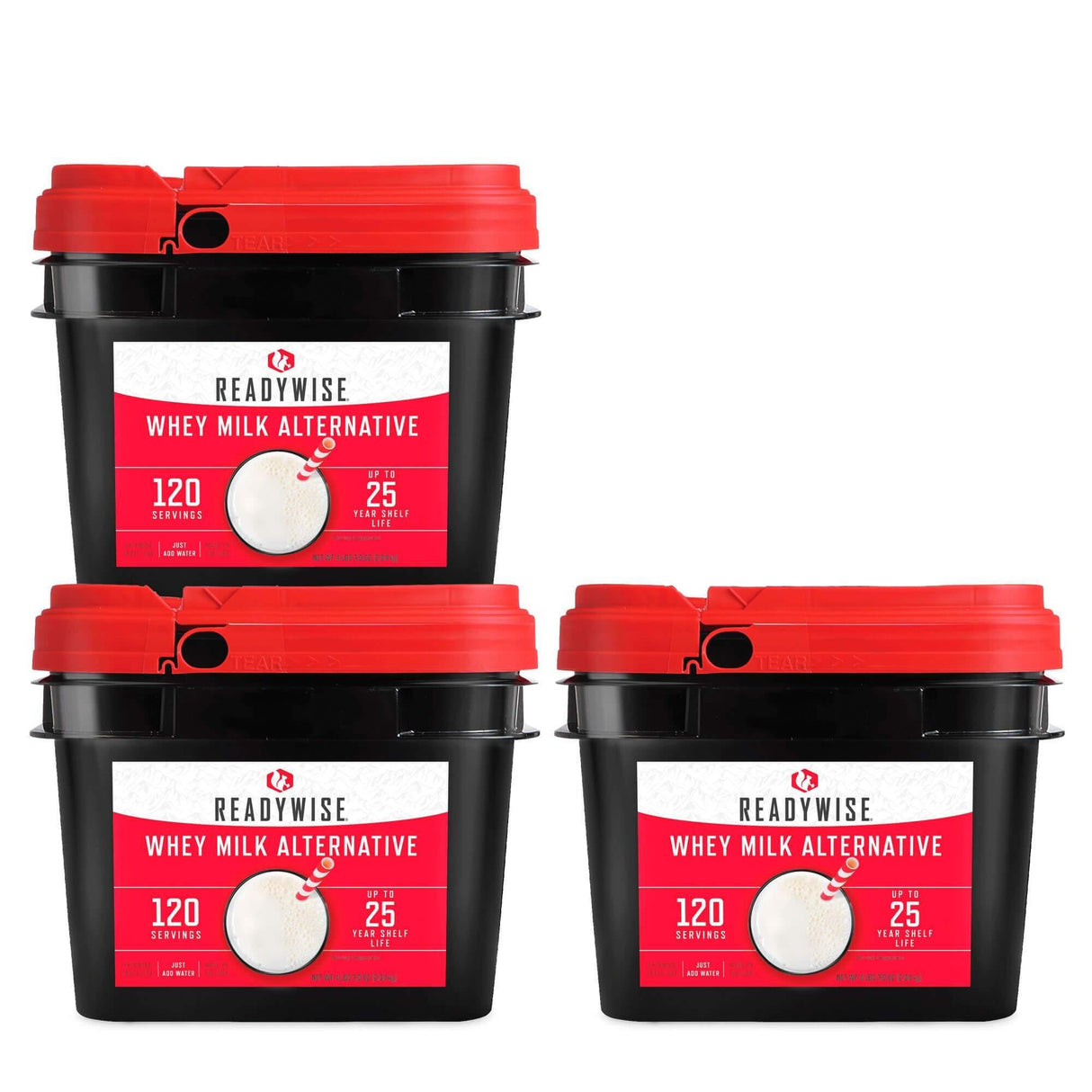 ReadyWise - 360 Servings Emergency Whey Milk Bundle