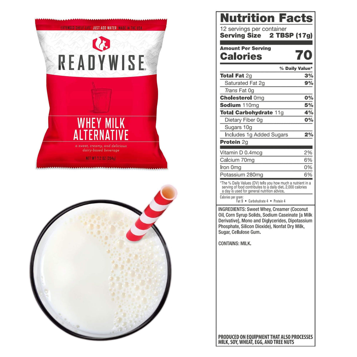 ReadyWise - 720 Servings Emergency Whey Milk Bundle