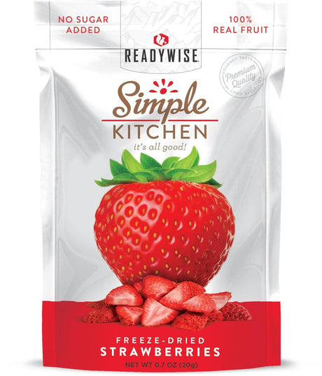 ReadyWise - 6 CT Case Simple Kitchen Freeze-Dried Strawberries