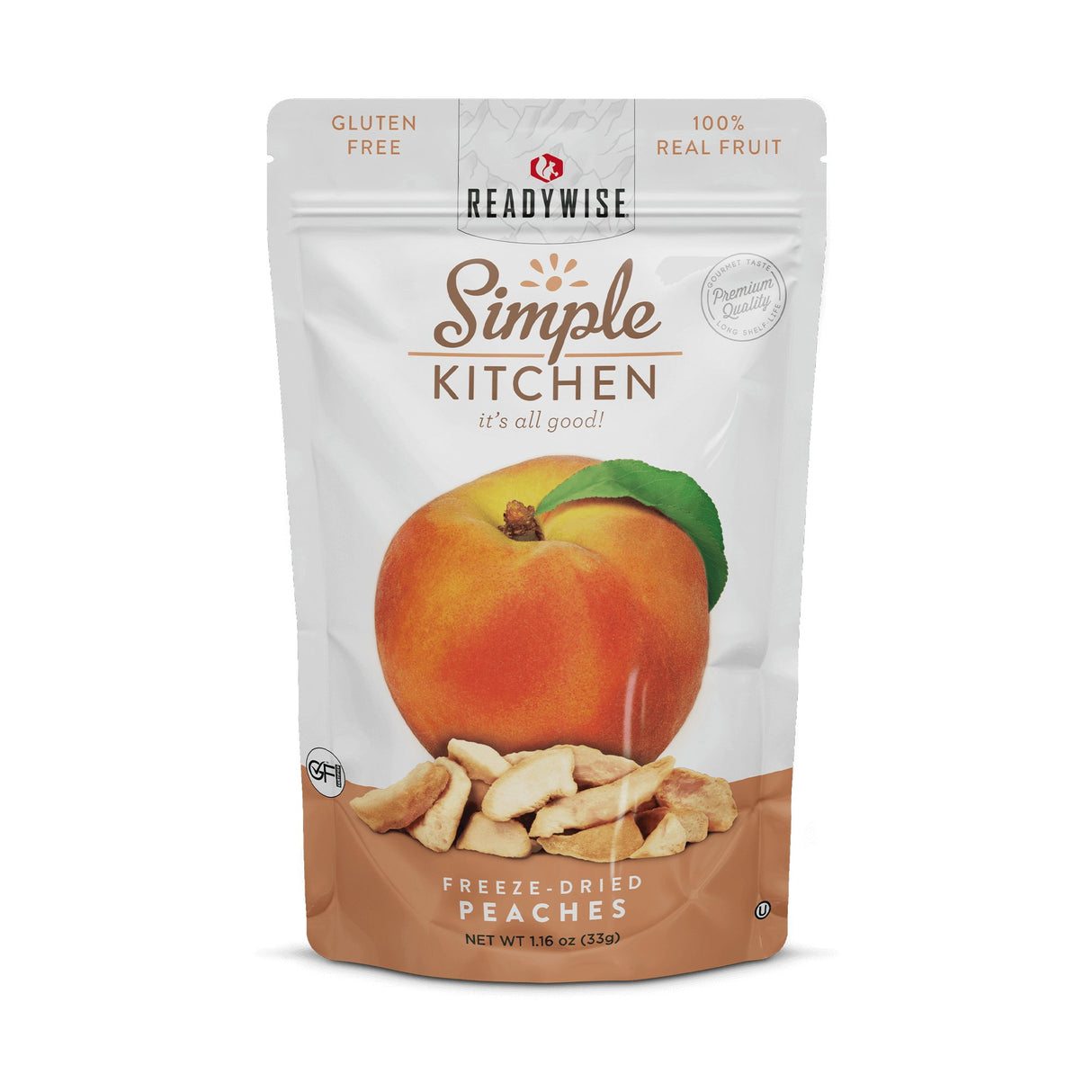 ReadyWise - 6 CT Case Simple Kitchen Freeze-Dried Peaches