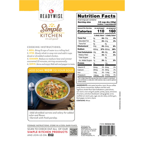 ReadyWise - 6 CT Case Chicken Noodle Soup — view 6