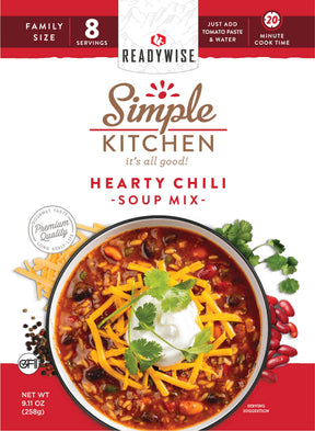 ReadyWise - 6 CT Case Hearty Chili - Gluten-Free Soup Mix