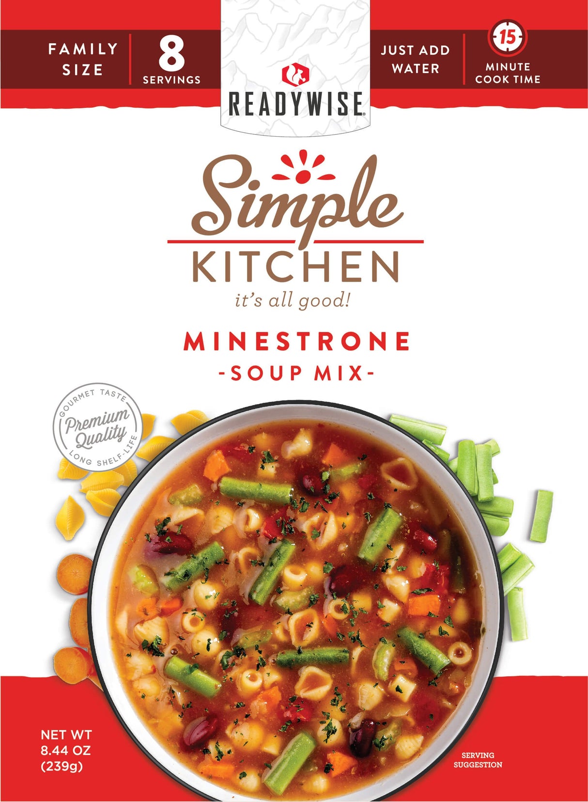 ReadyWise - 6 CT Case Minestrone Soup