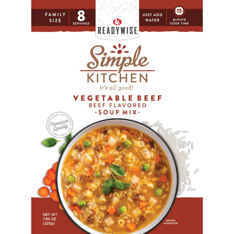 ReadyWise - 6 CT Case Vegetable Beef Soup