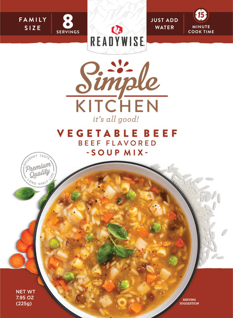ReadyWise - 6 CT Case Vegetable Beef Soup