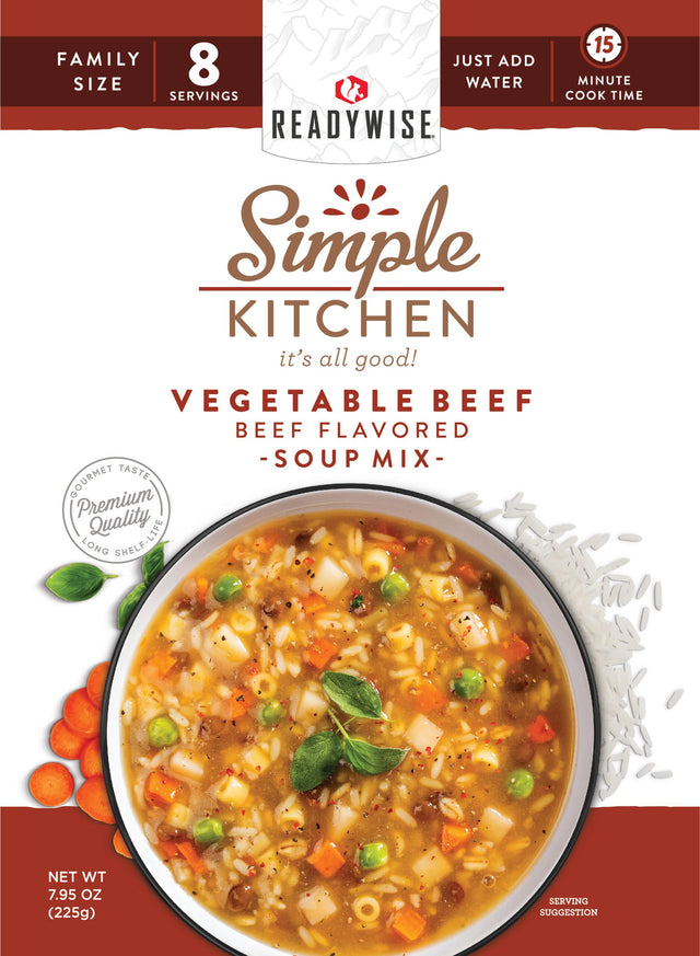 ReadyWise - 6 CT Case Vegetable Beef Soup
