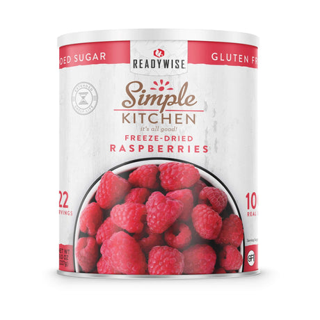 ReadyWise - Freeze-Dried Raspberries #10 Can, 22 Servings