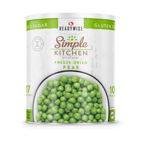 ReadyWise - Freeze-Dried Peas #10 Can, 17 Servings