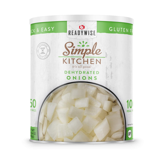 ReadyWise - Simple Kitchen Dehydrated Chopped Onions - 250 Servings