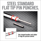Real Avid - ACCU-PUNCH® Hammer & AR15 Pin Punch Set - Armorer’s AR15 Pin Punch Set with Pin Alignment Tool
