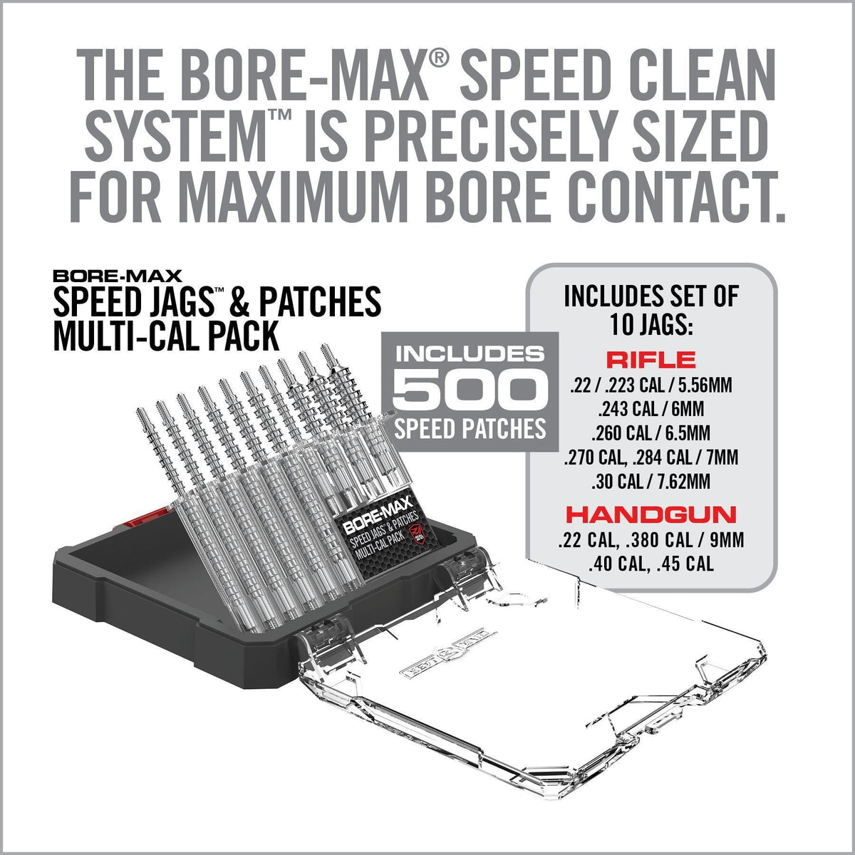 Real Avid - Bore-Max Speed Jags & Patches Multi-Cal Pack