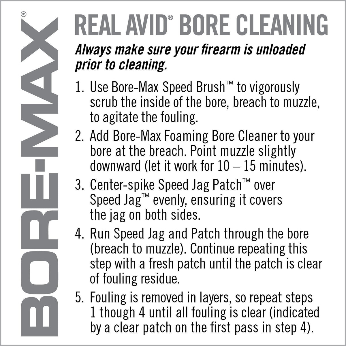 Real Avid - Bore-Max Speed Clean System for .380 CAL / 9MM