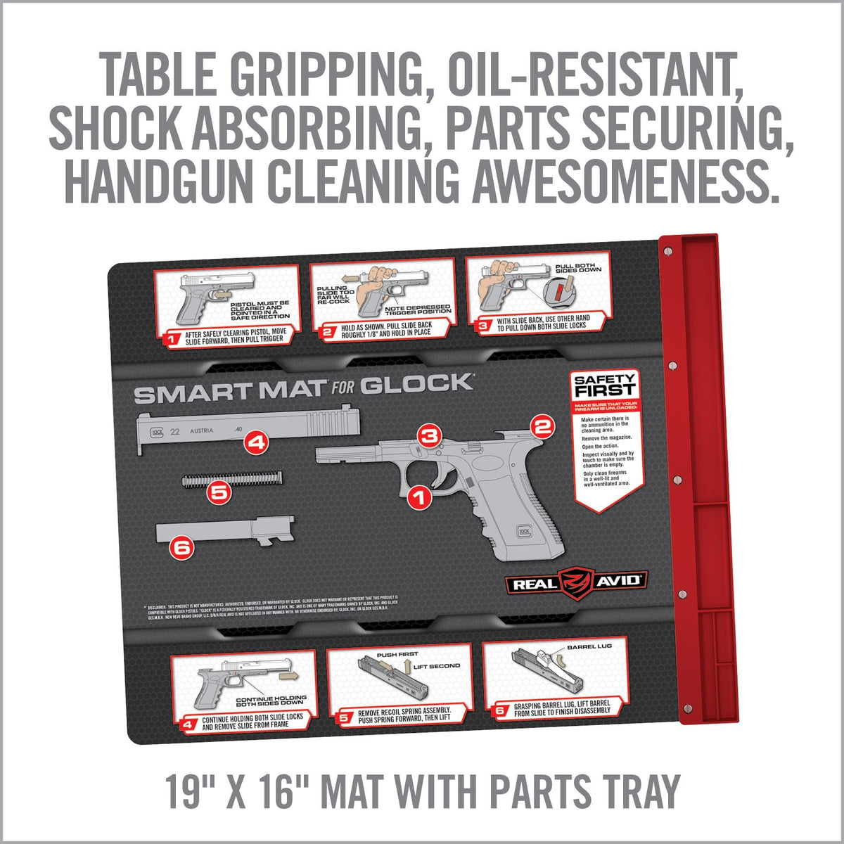 Real Avid - Smart Mat for Glock with Parts Tray