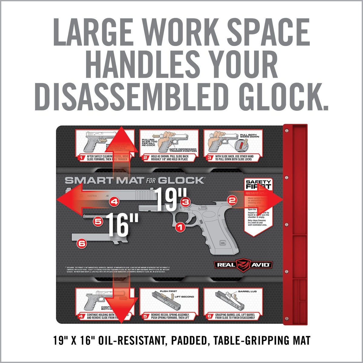 Real Avid - Smart Mat for Glock with Parts Tray