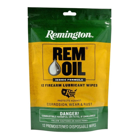 Remington - Rem Oil Wipes, 12 Count