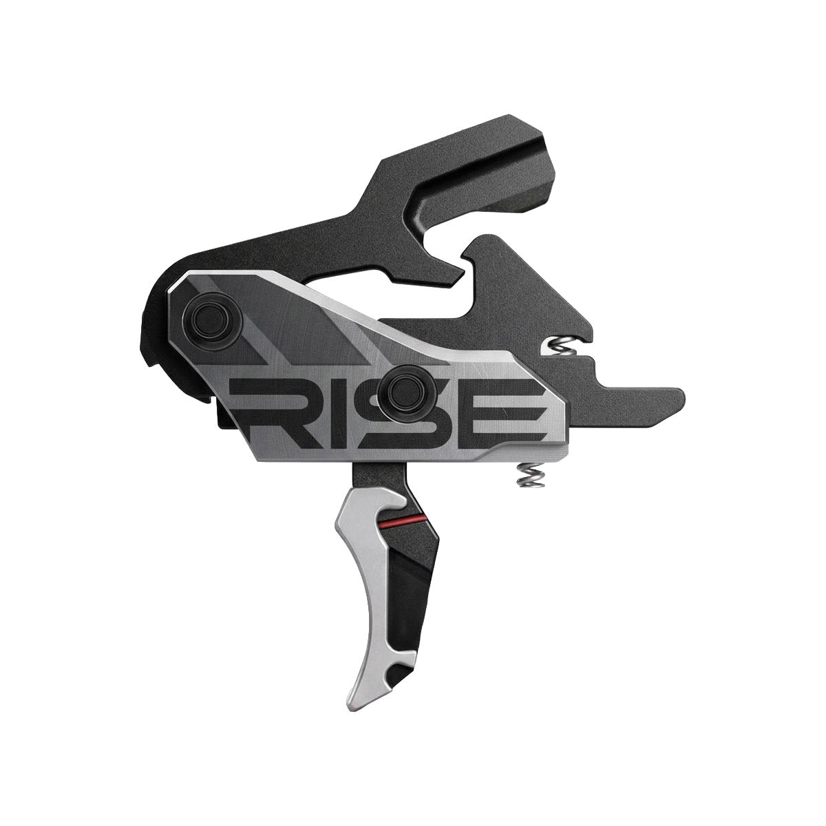 Rise Armament - Blitz G2 Slide-and-Snap AR Trigger, Curved, Silver