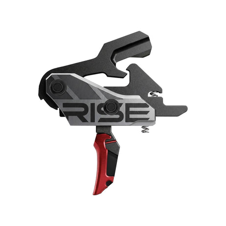 Rise Armament - Blitz G2 Slide-and-Snap AR Trigger, Flat Blade, Red