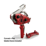 Rise Armament - Rev 535 Slide-and-Snap AR Trigger - Silver-Red — view 4