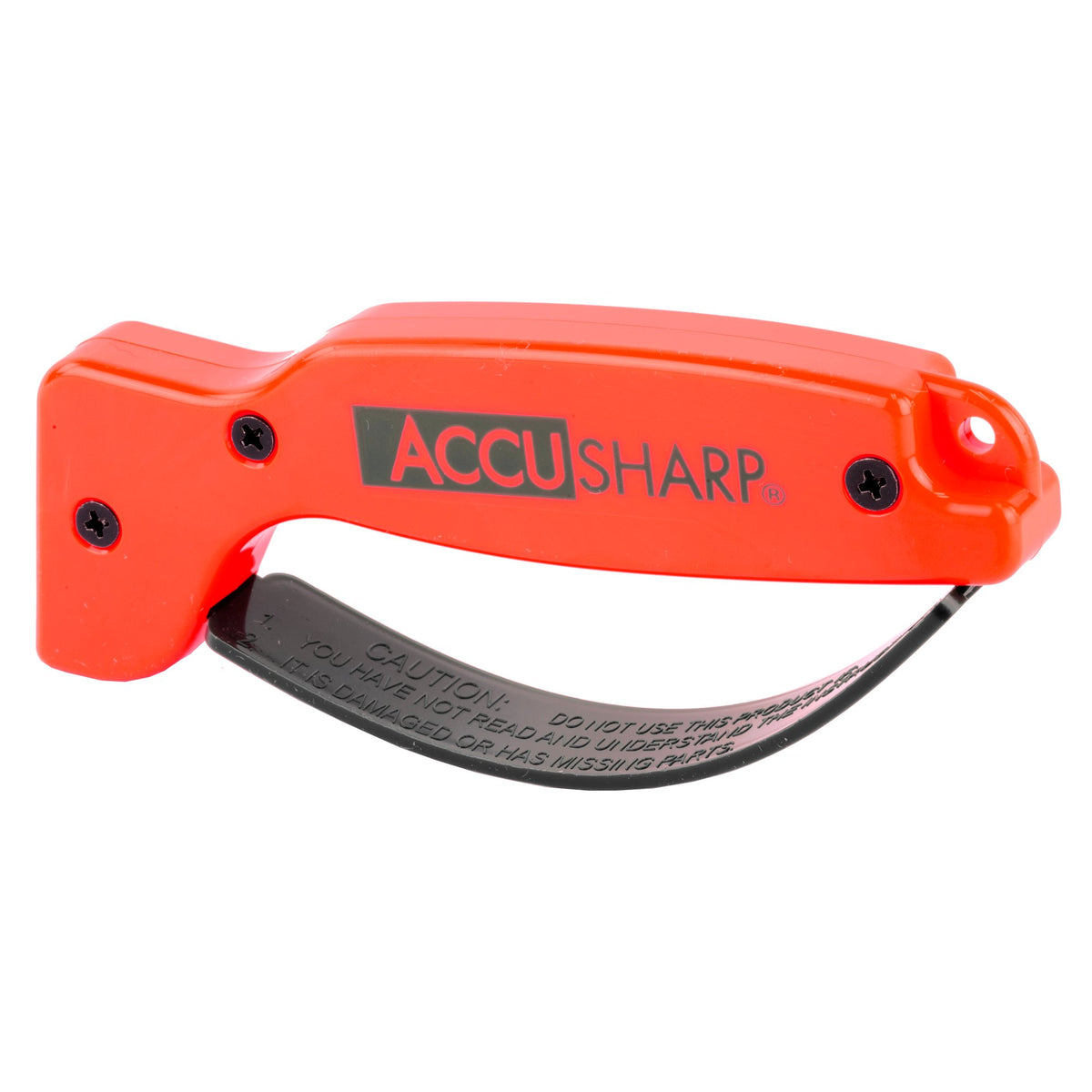 AccuSharp - Knife and Tool Sharpener with Full Finger Guard - Orange