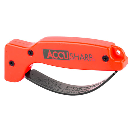 AccuSharp - Knife and Tool Sharpener with Full Finger Guard - Orange