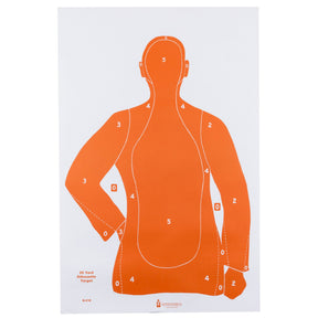 Action Target - B-21E Orange Qualification Paper Target 100 Pack