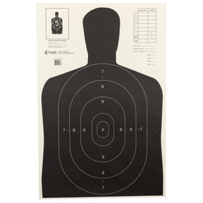 Action Target - B-27E Economy Black Silhouette Target 100-Pack
