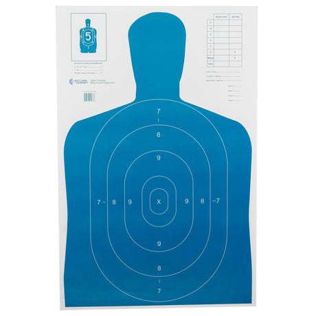 Action Target - B-27E Economy Blue Silhouette Targets (100 Pack)