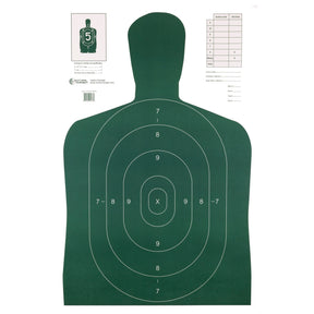 Action Target - B-27E Economy Target, Green Silhouette, 100 Pack
