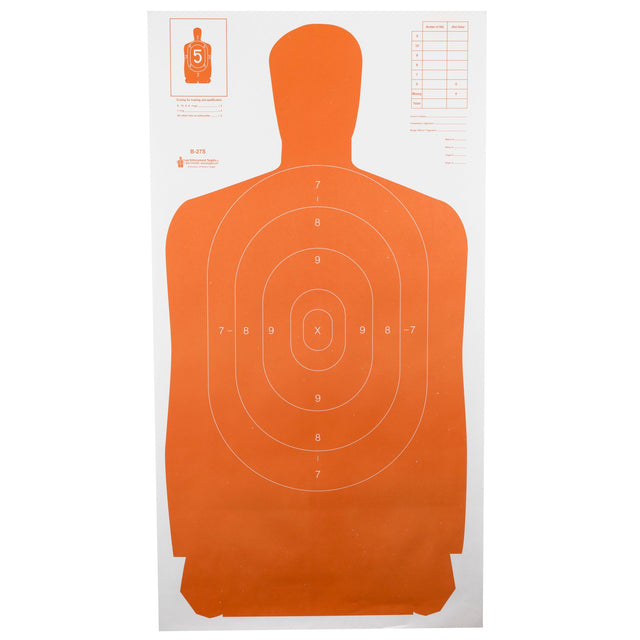 Action Target - B-27S Orange Silhouette Target 24"x45" 100 Pack
