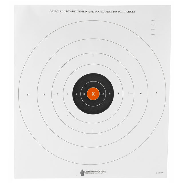 Action Target - 25-Yard Timed and Rapid Fire Paper Target - 100 Pack