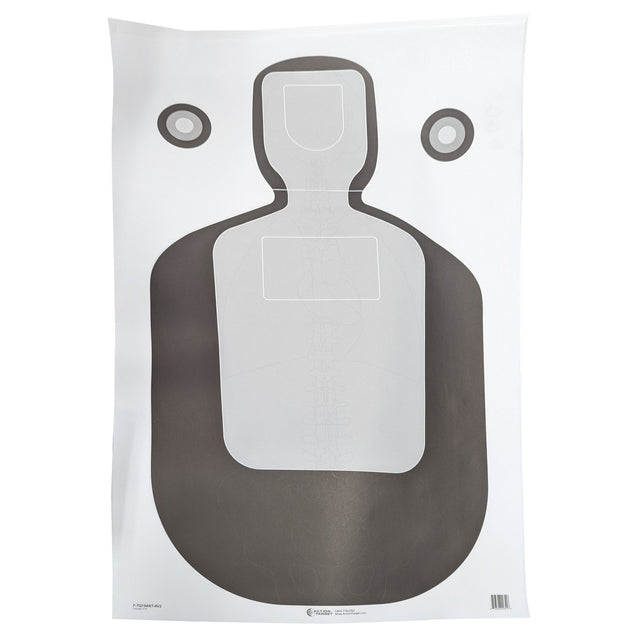 Action Target - TQ-19 Photo Target with Vital Anatomy, 100 Pack