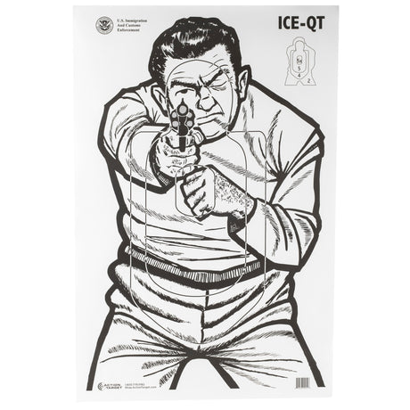 Action Target - ICE-QT Immigration Enforcement Targets, 100 Pack