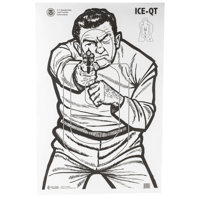 Action Target - ICE-QT Immigration Enforcement Targets, 100 Pack