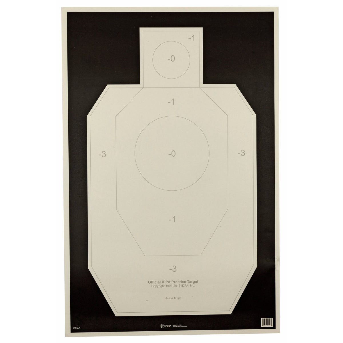 Action Target - IDPA Practice Paper Targets 23"x35" 100-Pack