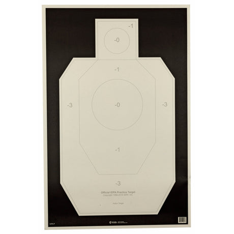Action Target - IDPA Practice Paper Targets 23"x35" 100-Pack