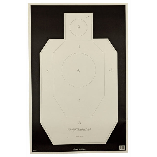 Action Target - IDPA Practice Paper Targets 23"x35" 100-Pack