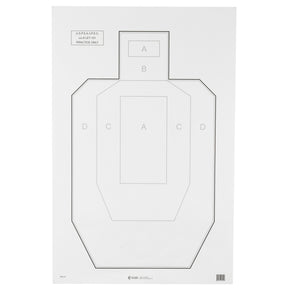 Action Target - USPSA/IPSC Practice Paper Targets 100 Pack