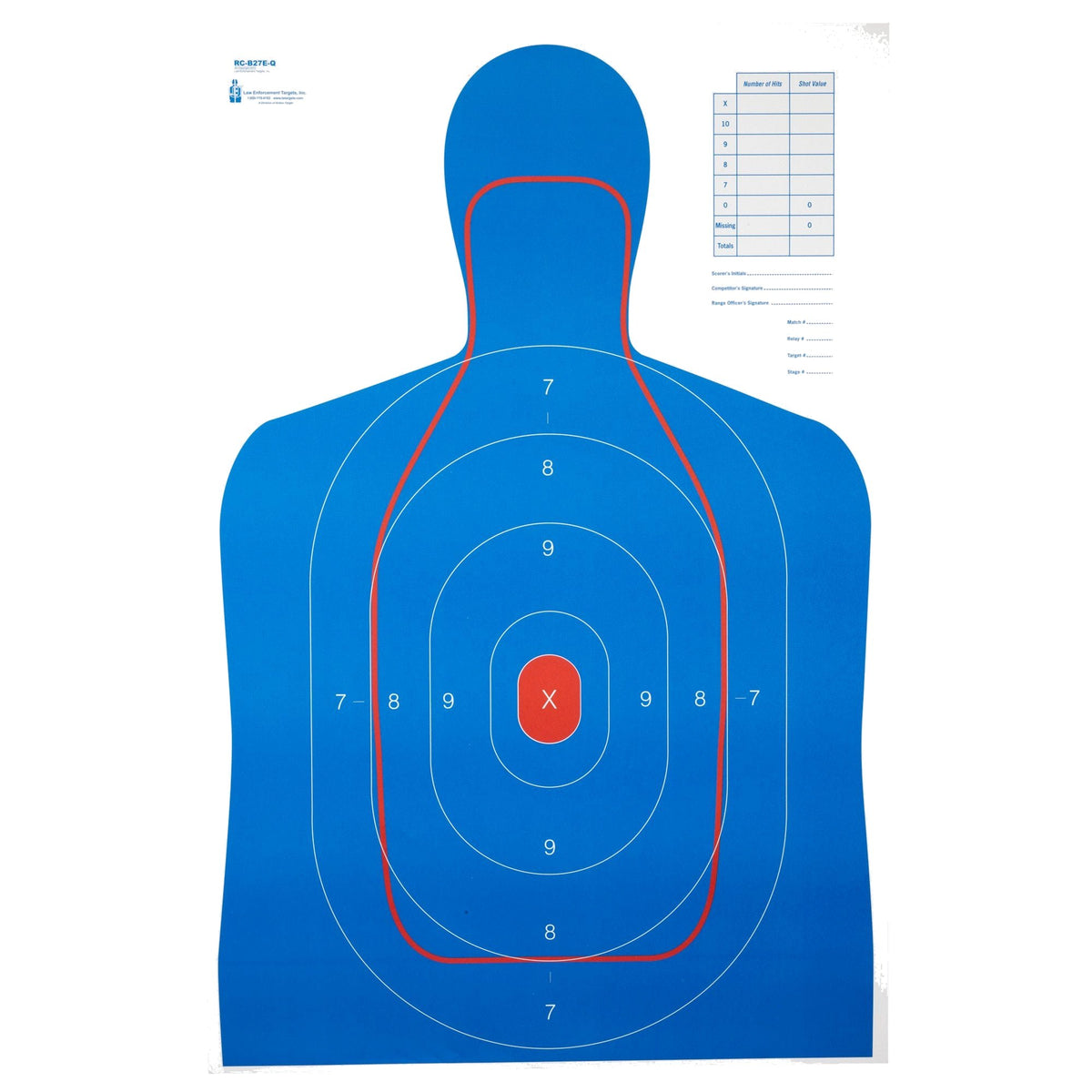 Action Target - Combo B27E & FBI Q Targets 100 Pack