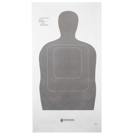 Action Target - TQ-15 Gray 25-Yard Silhouette Target 100PK