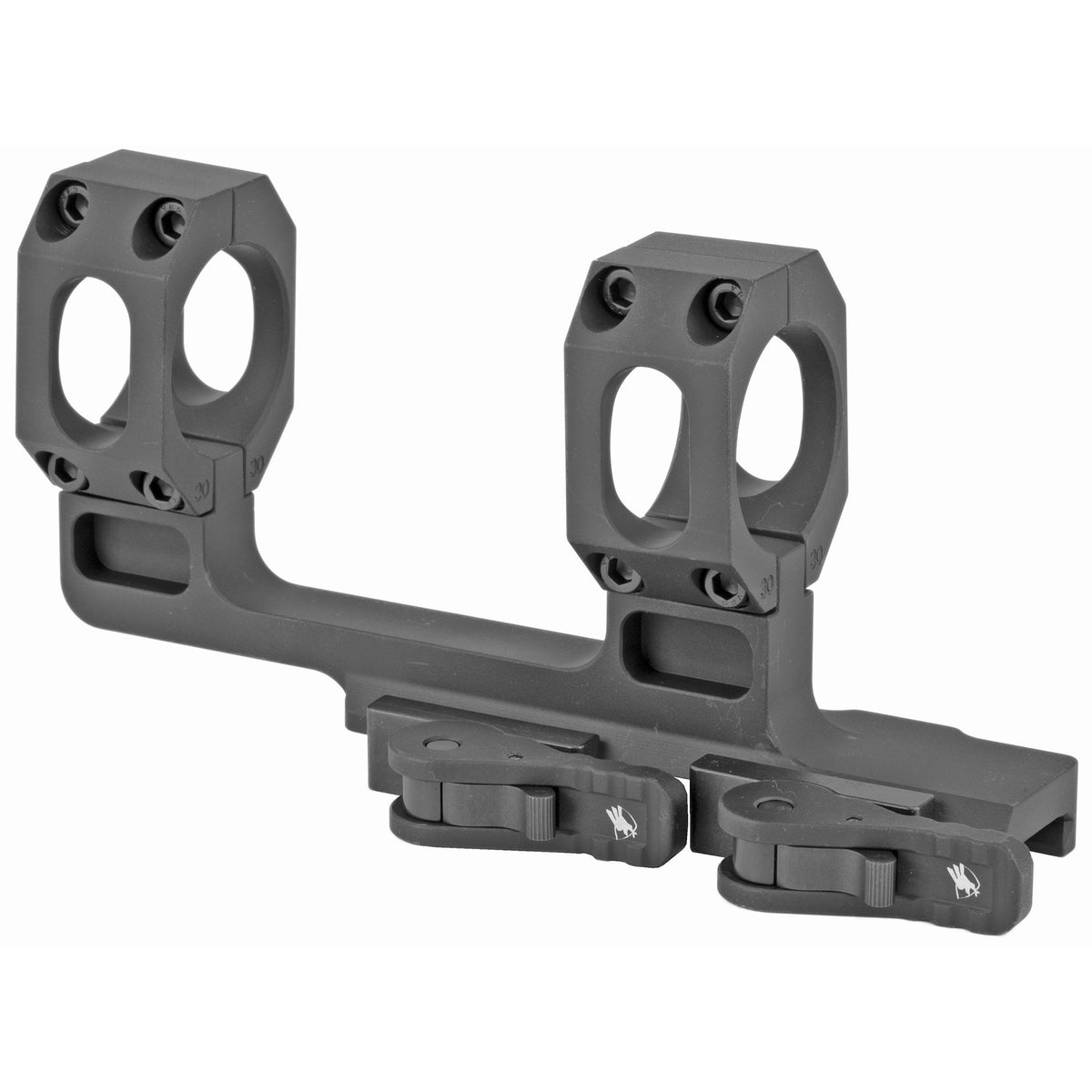 American Defense - AD-RECON 30MM Dual QR Scope Mount - Black