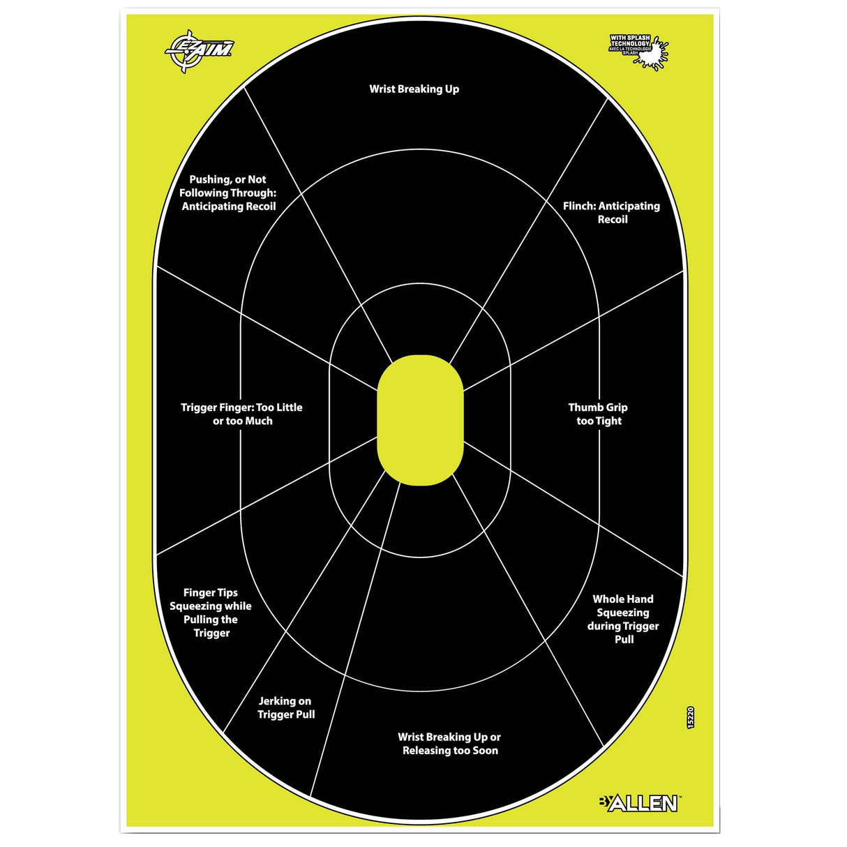 Allen Company - EZ AIM 12"x18" Handgun Trainer Targets - 8 Pack