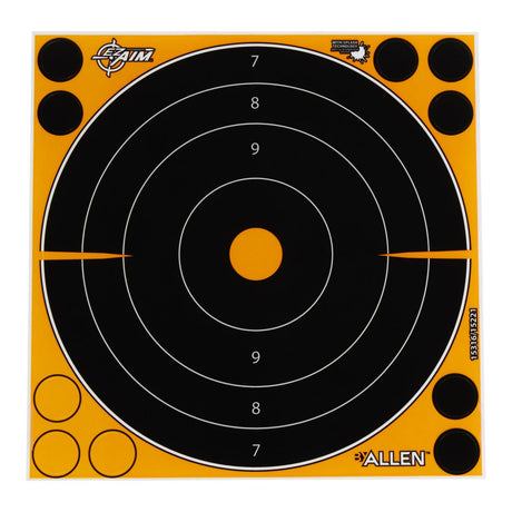 Allen Company - EZ AIM 8x8 Bullseye Adhesive Targets, 30 Pack