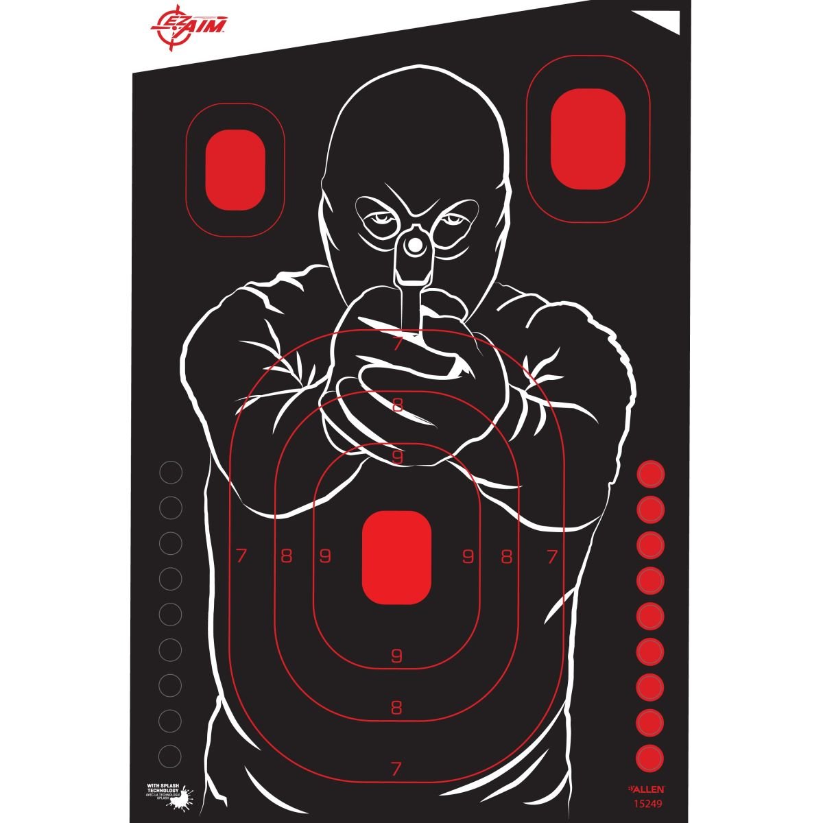 Allen Company - EZ AIM 12x18 Bad Guy Paper Targets, 5 Pack