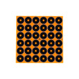 Allen Company - EZ AIM 1" Bullseye Adhesive Targets, 12 Sheets