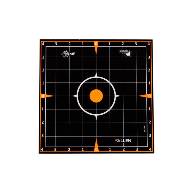 Allen Company - EZ AIM 8"x8" Adhesive Sight-In Targets, 5 Pack