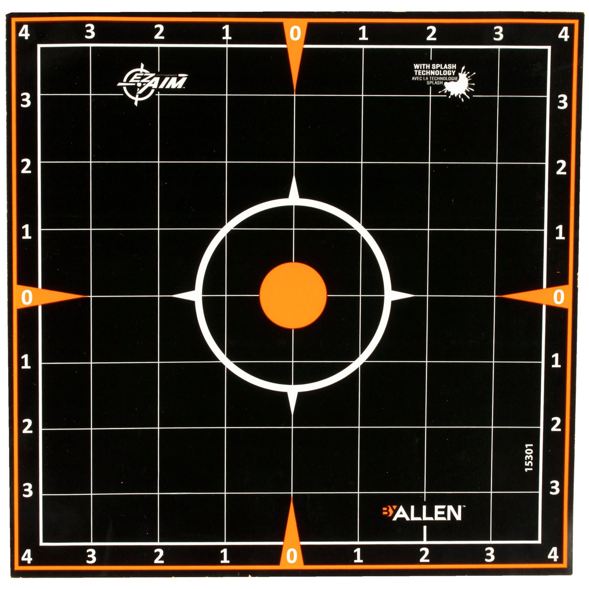Allen Company - EZ AIM 8"x8" Adhesive Sight-In Targets, 5 Pack