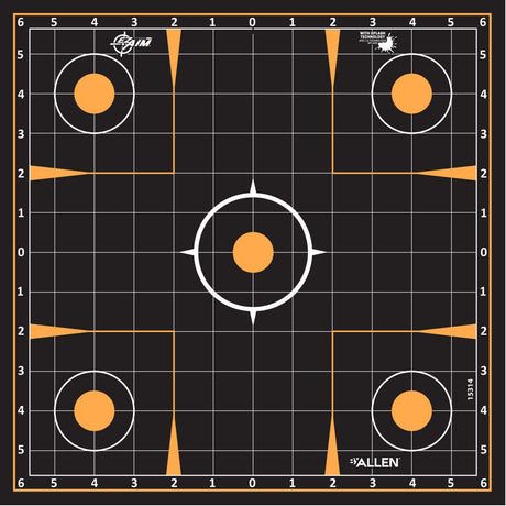Allen Company - EZ AIM Adhesive Sight-In Targets 12x12" 5 Pack
