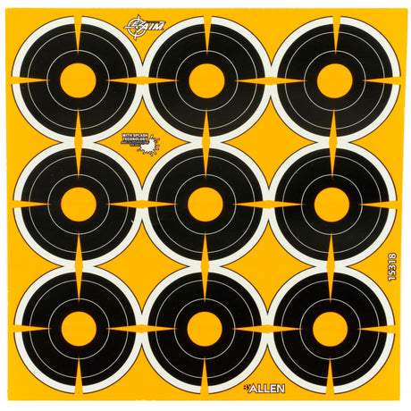 Allen Company - EZ AIM 2" Bullseye Adhesive Targets, 12 Sheets